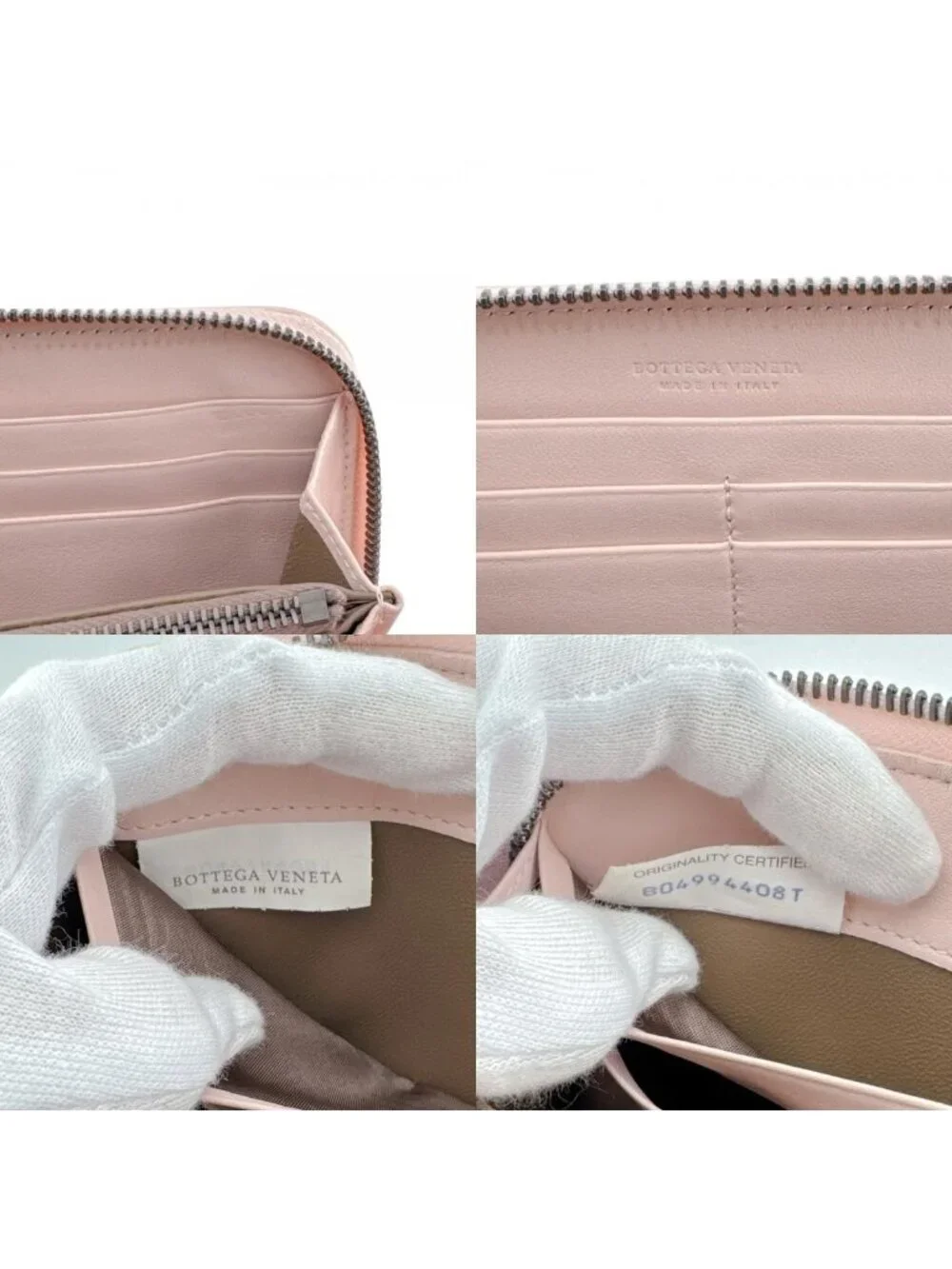 Bottega Veneta Zip Around Intrecciato Wallet